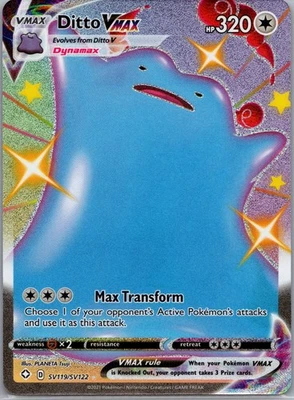 Ditto VMAX SV119/SV122 Shining Fates: Shiny Vault Holo NM POKEMON - Image 1 of 2