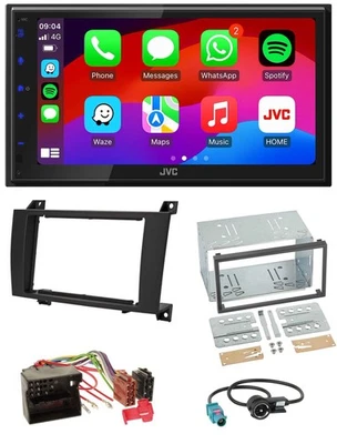 JVC Bluetooth USB MP3 2DIN DAB Autoradio für Mercedes SLK R171 2004-2011 - Bild 1 von 4