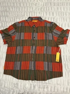 Round Two Patchwork Long-Sleeve Button Up Shirt Men’s XL - New With Tags In Bag! - Picture 1 of 5