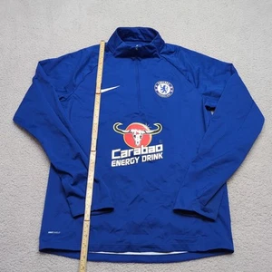 Nike Chelsea 18/19 Squad Drill 1/4 Zip Herren Medium Blau Fußball Oberteil Carabao M - Bild 1 von 12