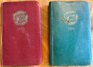 2 Baumwollgürtel Routen Taschenkalender 1953 & 1959 St. Louis Southwestern Lines - Bild 1 von 10