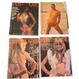 70er Jahre Penthouse Zeitschrift Konvolut 4 alte Zeitschriften - Bild 1 von 9
