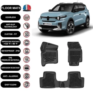Floor Mats Liner Fits Citroen C3 Aircross Hybrid (2024-2025) 4D Molded 4pcs - Bild 1 von 5