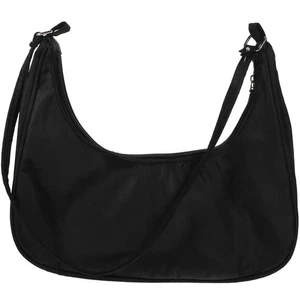 1pz Borsa Ascelle Moda Portatile Donna Borsa a Mano Elegante Borsa a Tracolla (Nero) - Foto 1 di 12