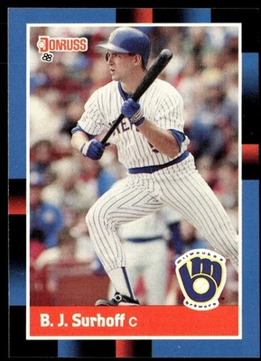1988 Donruss B.J. Surhoff Milwaukee Brewers #172 - Image 1 of 2