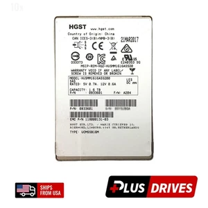 1.6TB SAS SSD HGST 2.5 Server SSD Drive Write Intensive MLC 12Gbps 130K IOPS - Picture 1 of 8