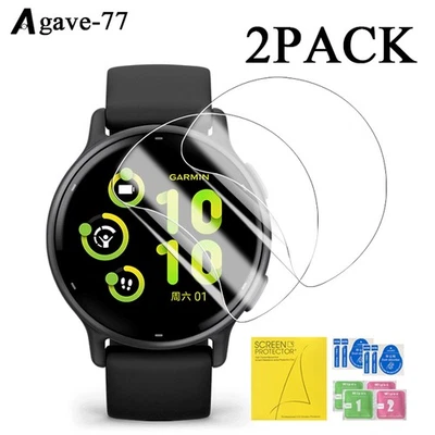 2 PCS Hydrogel Film Suitable for Garmin Active 5, Anti-scratch Protective Film - Image 1 of 4