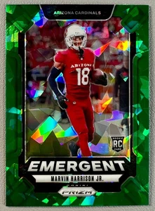 Marvin Harrison Jr. 2024 Panini Prizm Emergent Rookie Insert Green Cracked Ice - Bild 1 von 6