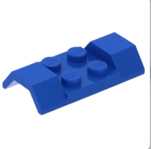 Lego 1x 3787 blaues Fahrzeug, Schutzblech 2 x 4 mit Bogen glatt sehr guter Zustand - Bild 1 von 2