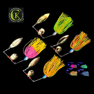 4x17g UV Spinnerbait Chatterbait Spinner Blinker Runner Bait Köder Blade Wobbler - Bild 1 von 1