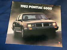 1982 Pontiac 6000 Color Brochure Catalog Prospekt