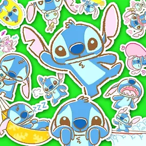 32 adesivi punto, adesivi Disney, adesivi Kawaii, adesivi Lilo & Stitch - Foto 1 di 4
