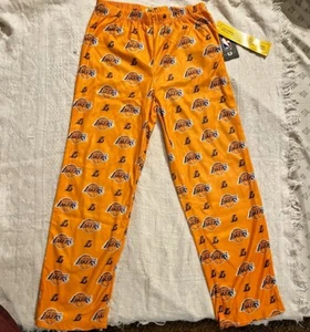 NBA LA Lakers Sleepwear Pajama Bottoms Gold Purple Various Sizes NWT - Picture 1 of 3