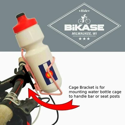BiKase 1034 Water Bottle Cage Bracket Holder Bike Seatpost/ Handlebar Mount - Image 1 of 3