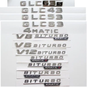 Guardabarros maletero cromado GLC43 GLC53 GLC63 GLC63s V8 BITURBO para Mercedes Benz AMG - Imagen 1 de 12