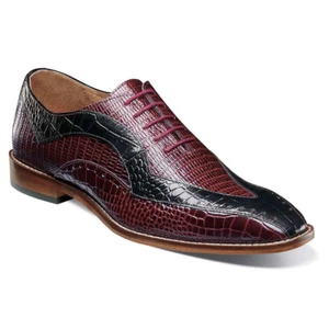 Zapatos Oxford Stacy Adams Tallero Borgoña Multi Para Hombre Punta en V - Imagen 1 de 9