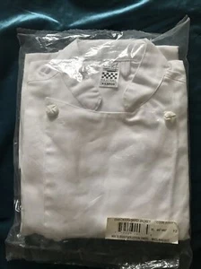 Chef Revival Cuisiner Jacket White XL New with tags Checkerboard Logo Polycotton - Picture 1 of 6