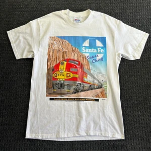 Vintage Santa Fe Super Chief T Shirt L California State Railroad Museum Train - Picture 1 of 7