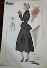 N°1526  CROQUIS ORIGINAL ISSU DES EDITIONS  COUTURE CREATIONS ETE 1948