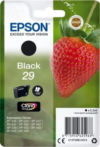 Original Epson 29 Tinte Patrone schwarz XP235 XP332 XP335 XP432 XP435 XP245 XP34 - Bild 1 von 1