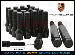 20 Pc Porsche Lug Bolts For Aftermarket Wheels | Spline Tuner Style | M14x1.5 - Picture 1 of 9