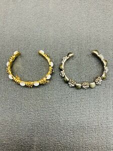 Rebecca Minkoff gen. Stone cuff bracelet silver or gold