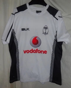 FIJI Team blk Rugby Jersey Shirt Mens US Size Large World Cup Sevens - Picture 1 of 2