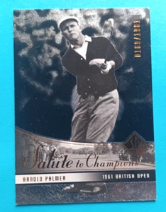2004 SP AUTHENTIC GOLF ARNOLD PALMER #62 SALUTE TO CHAMPIONS #/1961 BRITISH OPEN - Picture 1 of 3