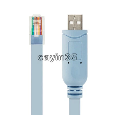 1PCS USB To RJ45 For Cisco H3C HP Arba 9306 USB Console Debug Cable