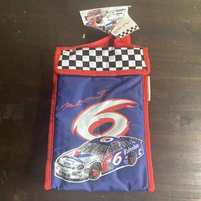 Lancheira NASCAR Vintage Anos 90 Mark Martin Isolada Refrigerador Macia Nova Com Etiqueta - Imagem 1 de 4