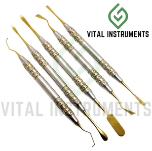 5 Pcs Sinus Lift Gold Elevator Set Dental Implant Surgical Orthodontic German - Picture 1 of 1