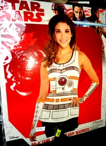 Camiseta sin mangas Disney Star Wars The Last Jedi adulto S/M BB-8 CALENTADORES DE BRAZOS - Imagen 1 de 2