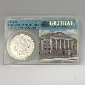 1904-O Morgan Silver Dollar BU Global Certification Services - Picture 1 of 4