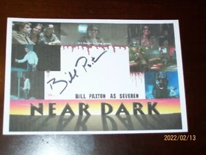 BILL PAXTON "NEAR DARK" SIGNED AUTOGRAPHED 4X6 INDEX CARD KB#119 - Picture 1 of 3