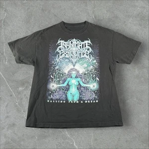 Inanimate Existence Shirt Men XL Black Y2K Calling From A Dream Band Death Metal - Picture 1 of 6
