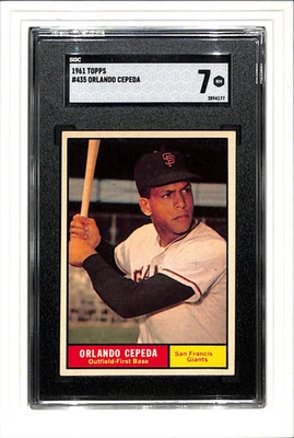 1961 Topps #435 Orlando Cepeda SGC 7 SN 2894177 - Image 1 of 2