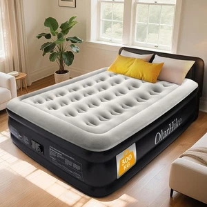 Inflatable Mattress, Air Bed Double with Built-in Electric Pump, King Size Blow - Picture 1 of 6