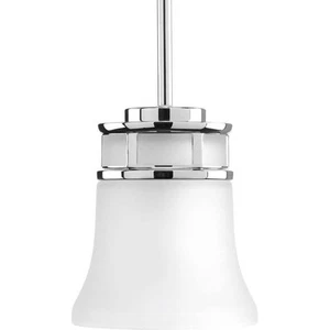 Progress Lighting Cascadia Collection 1-Light Polished Chrome Mini Pendant With - Picture 1 of 10