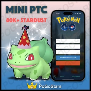 Pokémon PTC Go - Shiny Bulbasaur Red Party Hat - 80K Stardust✨Description✨ - Afbeelding 1 van 1