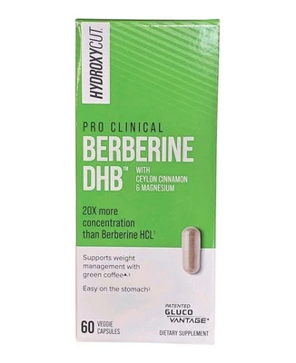 Hydroxycut Pro Clinical Berberine DHB™ pérdida de peso 60 cápsulas vegetales 20/06/2027 Foto 1 de 4
