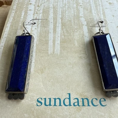 CATÁLOGO SUNDANCE Pendientes Postes Granulación Plata Esterlina "Lapis Sprig" Nuevos en Caja Foto 1 de 4