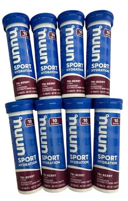 NUUN Hidratación Deportiva Sabor Tri-Berry 8 Tubos 10 Comprimidos Cada uno Foto 1 de 3