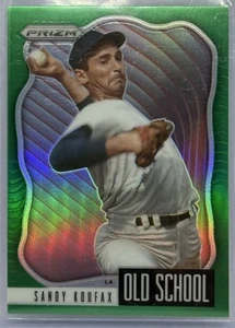 Sandy Koufax - 2021 Panini Prizm Old School Green Prizm #OS-7 HOF - Picture 1 of 2