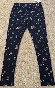CARTER'S Big Girls Black Christmas Themed Leggings NWT Size 14 Retails $16 - Picture 1 of 5