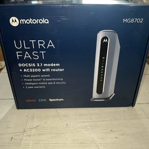 Motorola Docsis 3.1 Modem +AC3200 WiFi Router MG8702 - OPEN BOX - Photo 1/4