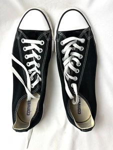 Zapatos Converse All Star M9166 de lona talla 9,5 para hombre/mujer 11,5 negro blanco - Imagen 1 de 8