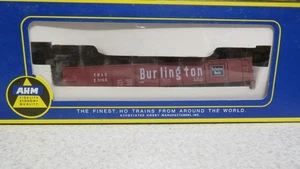 AHM BURLINGTON ROUTE CB&O E 3166 ROJO OSCURO GÓNDOLA ABIERTA COCHE ESCALA IOB HO - Imagen 1 de 3