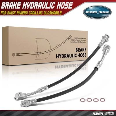 2x Manguera hidráulica de freno lateral trasero para Buick Riviera Cadillac Oldsmobile 17999819 Foto 1 de 4