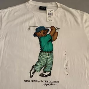 Vintage NWT Polo Bear Golfer T-shirt Men’s Small. READ - Picture 1 of 8