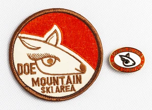 Vintage Doe Mountain Now Bear Creek Mtn Resort Skipin & Patch Berks County PA - Bild 1 von 2